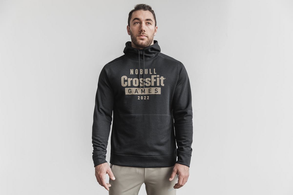 Nobull Crossfit Games® 2022 Men\'s Hoodie Black | Australia (QC9137)